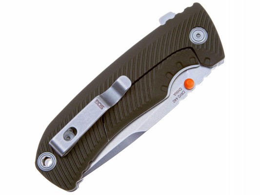 Нож складной SOG Tellus FLK Olive Drab, сталь Cryo 440C,рукоять GRN,блистер
